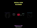 Tutorial Social Icon Scan Effect Multiverse CSS without Javascript Gif