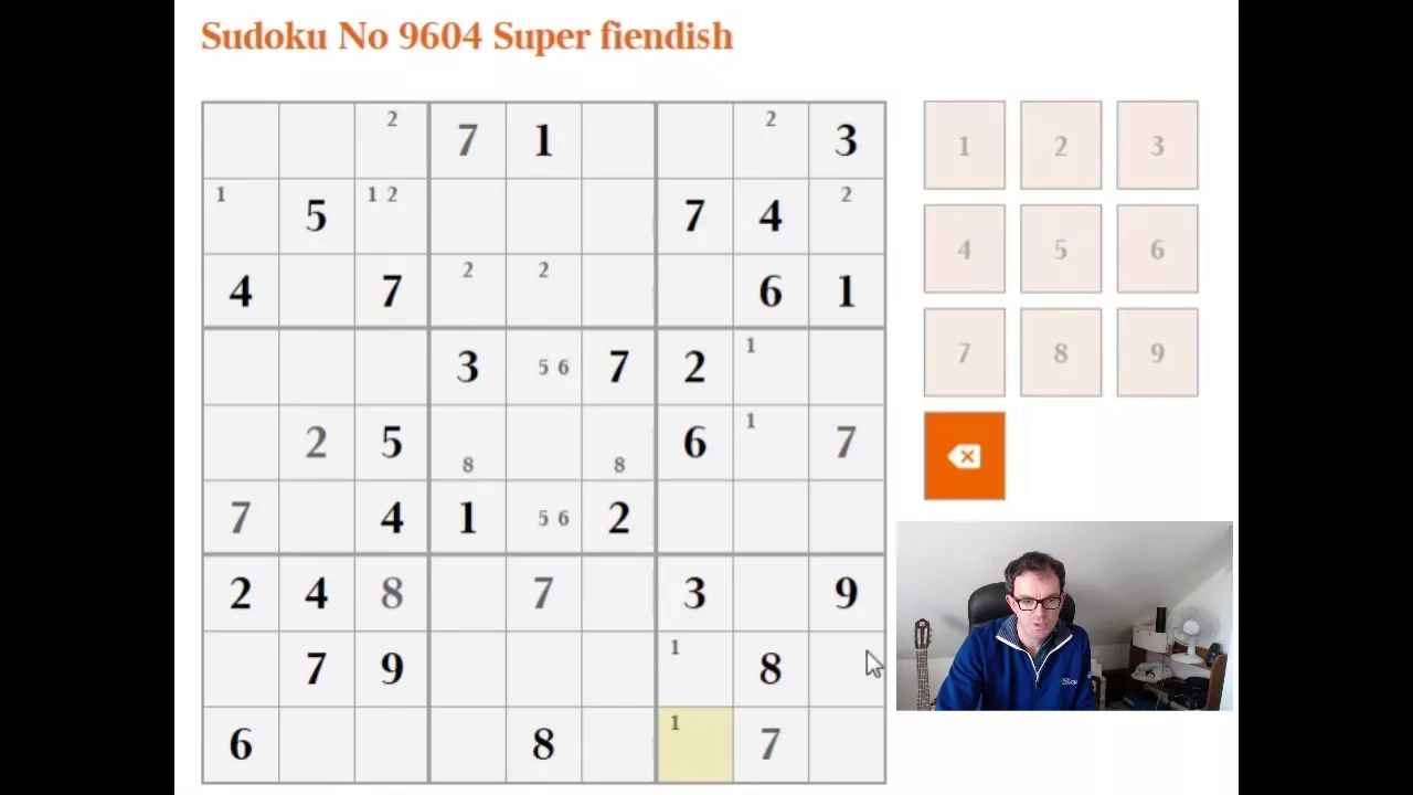 Beginner Guide:  How to solve Super Fiendish sudoku: 18 Jan 18