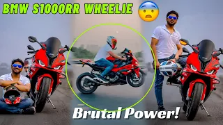 BMW S1000RR Superbike par mara Wheelie π¨ Crazy Machine π₯ Raw Ride οΏΌ