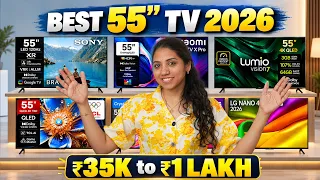 Best 55 Inch TVs ₹35K to ₹1 Lakh+ 🔥 Big Billion Days & Great Indian Festival Sale