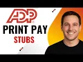 How to Print Pay Stubs from ADP - Employer Employee
