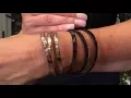 Leather Triple Wrap Message Bracelet