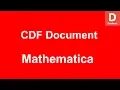 Mathematica Create CDF Document