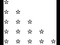 Java pyramid pattern displaying Star01