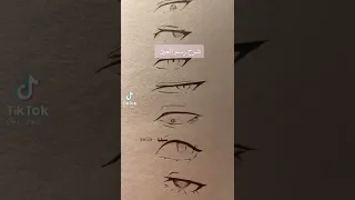 طريقه بسيطه لرسم عين انمي 
