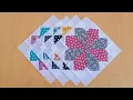 THIS is the Easiest flower Quilt EVER creative sewing idea for leftover fabrics