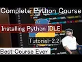 Installing Python 3 9 Complete Python Course 2021 python 3 9 IDLE