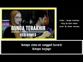 Download Lagu Bunga Terakhir - Bebi Romeo Cover Indah Yastami ( Lirik )