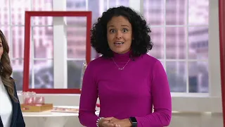 Women with Control Ponte Royale Embossed Scroll Leggings on QVC