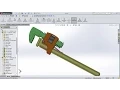 Pipe Wrench Assembly in SolidWorks