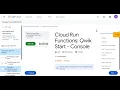 Cloud Run Functions Qwik Start - Console