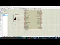 LED with push button to turn it off and on using microcontroller atmega 32