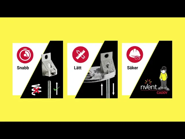 nVent CADDY Rod Lock fjäderstålstångshängare