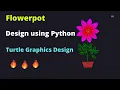 Draw Flower Design using Python turtle graphics design