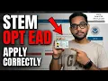 How to Apply for STEM OPT EAD with USCIS Form I-765 Step by Step Guide 2026