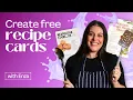 Create Stunning Recipe Cards Online Preserve Family Secrets with Canva Design Magic