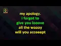 Download Lagu Eric Donaldson - I Forgot To Give You Love (Karaoke Version)