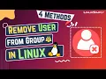 How to Remove a User From Group in Linux 4 Methods LinuxSimply