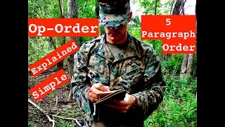 OPORD OSMEAC - 5 Paragraph Order for Marine Corps OCS