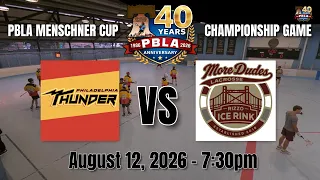 PBLA August 12 2026 - Livestream recording of Thunder vs More Dudes