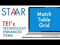 STAAR Redesign TEI - Match Table Grid