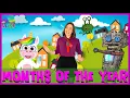 Lagu Months of the year song for kids | English Months song for children | Kindergarten Months song