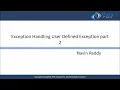 Java Exception Handling User Defined Exception Part-2