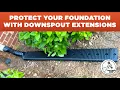 PROTECT YOUR HOME You Should ALWAYS Use Downspout Extensions To Divert Water Away From Your Home