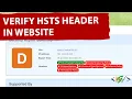 How to Verify HTTP Strict Transport Security Header in Website PHP HTML WordPress