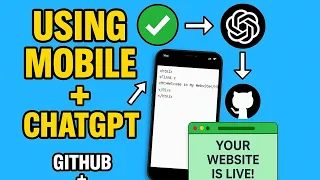 Create Your Website Using Mobile ChatGPT GitHub No Coding App Needed