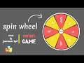 Spin Wheel Game using CSS javascript Lucy Spinning Wheel