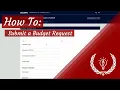 Budget Request tutorial