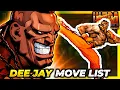 DEE JAY MOVE LIST - Ultra Street Fighter II: The Final Challengers (USFII/USF2)