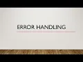 Error Handling Python for Data Engineers