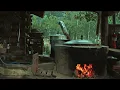 Rainy Day with Crackling Firewood | Sleep ASMR for Stress & Insomnia Relief