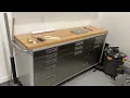 Seville Classics Ultra Heavy Duty Rolling Cabinet Workbench Table Workstation for Garage
