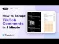 How to Scrape TikTok Comments in 1 Minute AI Web Scraping Tutorial