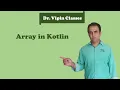 Kotlin Tutorial - 16 Array Dr Vipin Classes