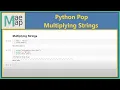 Python Pop Multiplying Strings