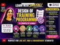Human Resource Management Full Course Part 23 Designing a Training Programme in HRM I BBA MBA
