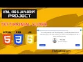Build this Dynamic Testimonial Box with Auto-Rotate HTML CSS JavaScript Smooth UI Animation
