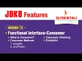 JDK8 Features Predefined Functional Interface-Consumer Session-13 By Mr Sreenivas