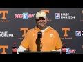 Tennessee HC Josh Heupel Recaps DAY ONE of Vol Football s Spring Camp - Talks Quarterbacks Health