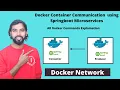 Docker container communication Springboot microservice communication using docker network