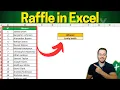 How to make a Raffle in Excel How to Draw a Name From a List Randomly