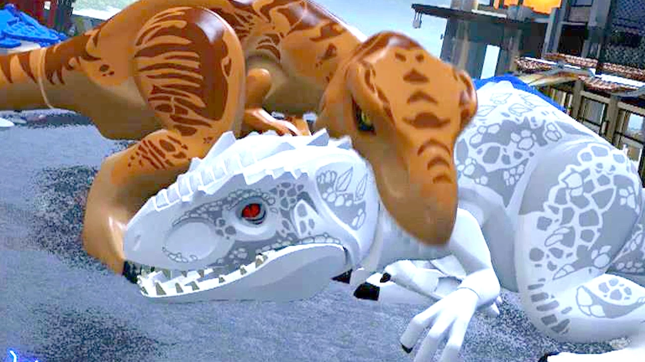 Lego Jurassic World 75933 T. Rex Transport - Lego Speed Build Review