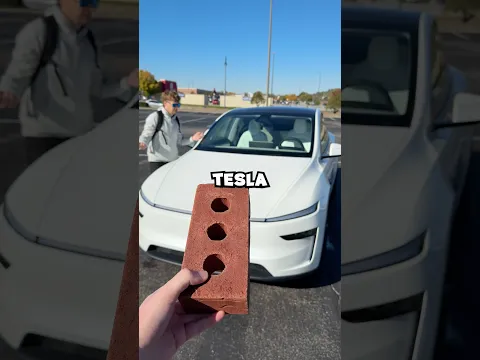 Le tiro un LADRILLO a mi TESLA 😳