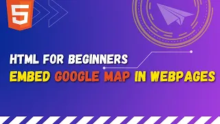 75 Embed Google Map in a webpage with the help of iframe tag HTML iframe tag Insert Google Map