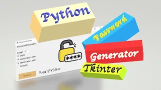 Python Destinations Password Generator GUI on Python Tkinter