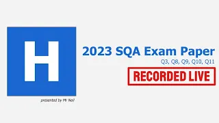 2023 SQA Higher Computing Science Exam Paper Recorded Live